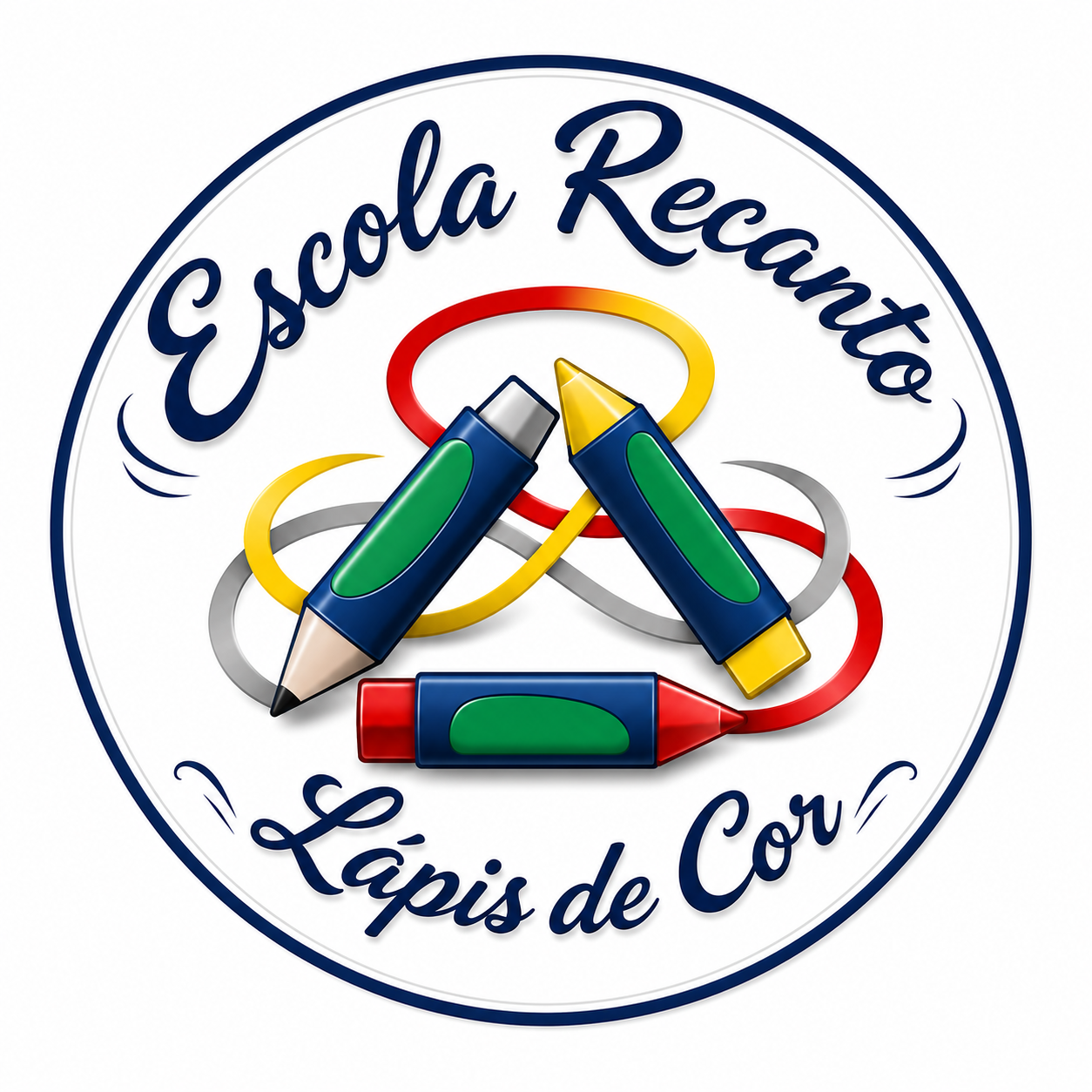 Logotipo Escola Recanto Lápis de Cor